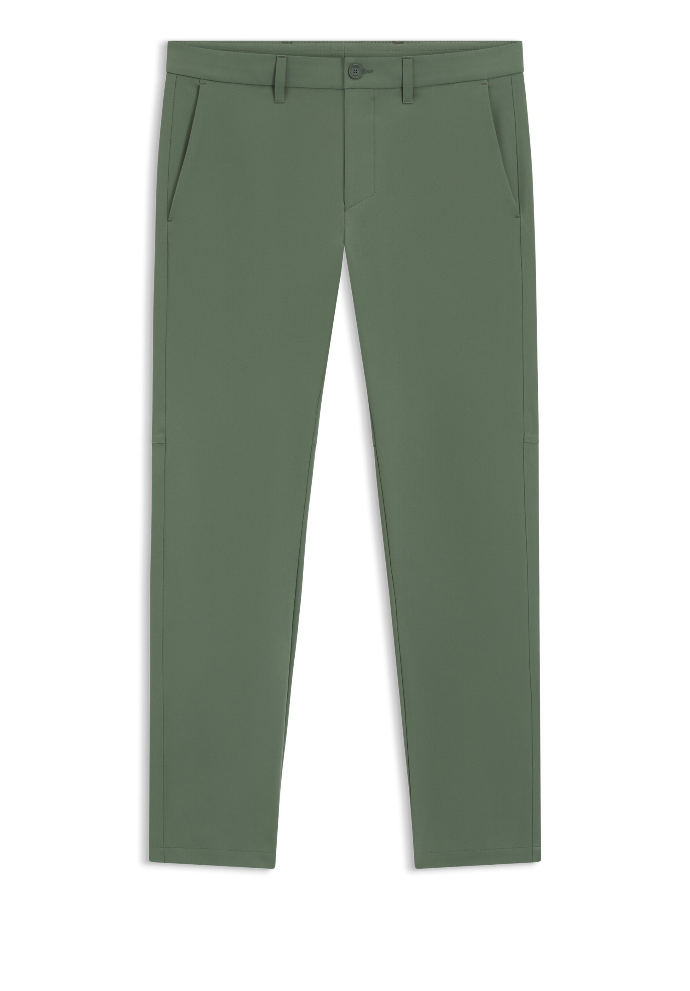 BOSS Slim fit Pants ' 10268853 01 ' in Green: front