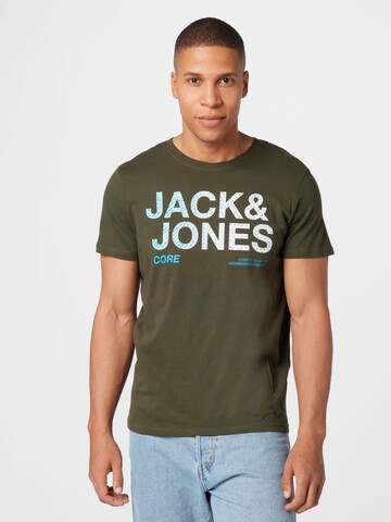 JACK & JONES Тениска в зелено: отпред