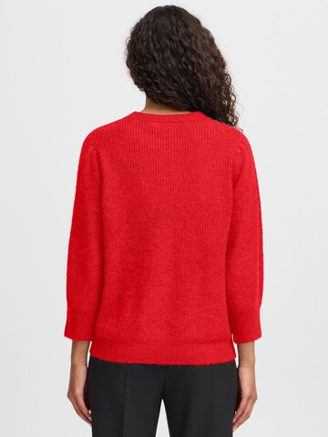 ICHI Sweater 'KAMARA MS3 ' in Red