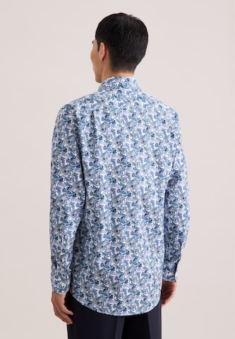Coupe regular Chemise 'Schwarze Rose ' SEIDENSTICKER en bleu