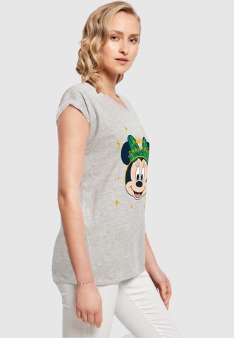 ABSOLUTE CULT Shirt 'Minnie Mouse - Happy Christmas' in Grijs