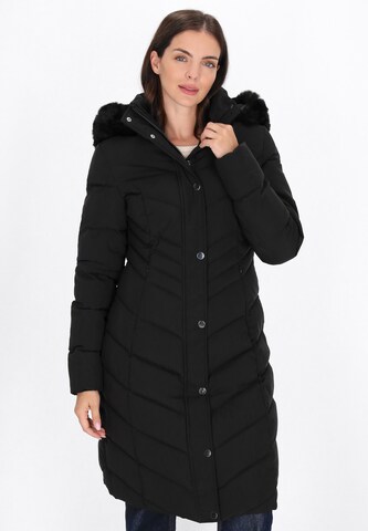 Manteau d’hiver Usha en noir : devant