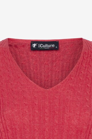 DENIM CULTURE Sweter 'BEATRICE' w kolorze różowy