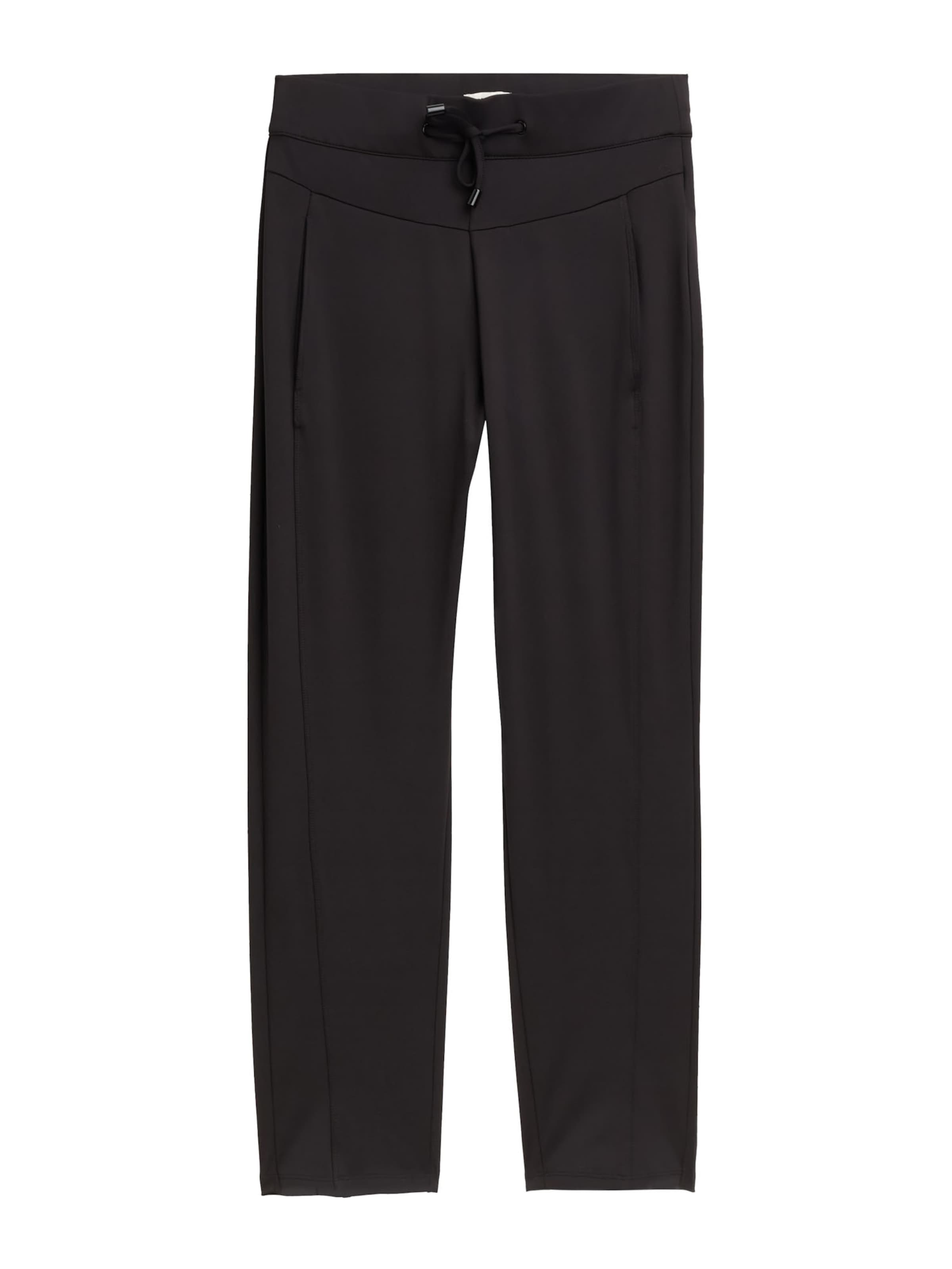 Loosefit Pantalon TOM TAILOR en noir : devant