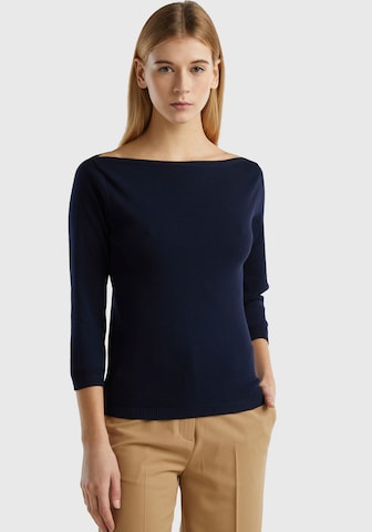 UNITED COLORS OF BENETTON Sweater in Blue: front