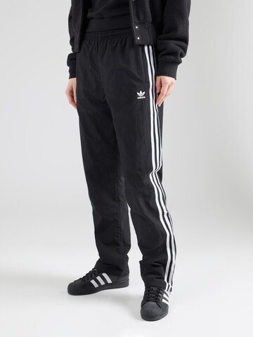 ADIDAS ORIGINALS Regular Trousers in Black: front