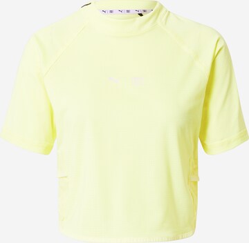 T-shirt fonctionnel PUMA en jaune : devant