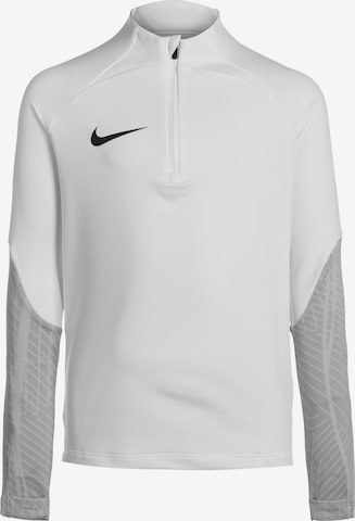 NIKE Athletic Sweatshirt 'Strike 23 Drill Swoosh' in White: front