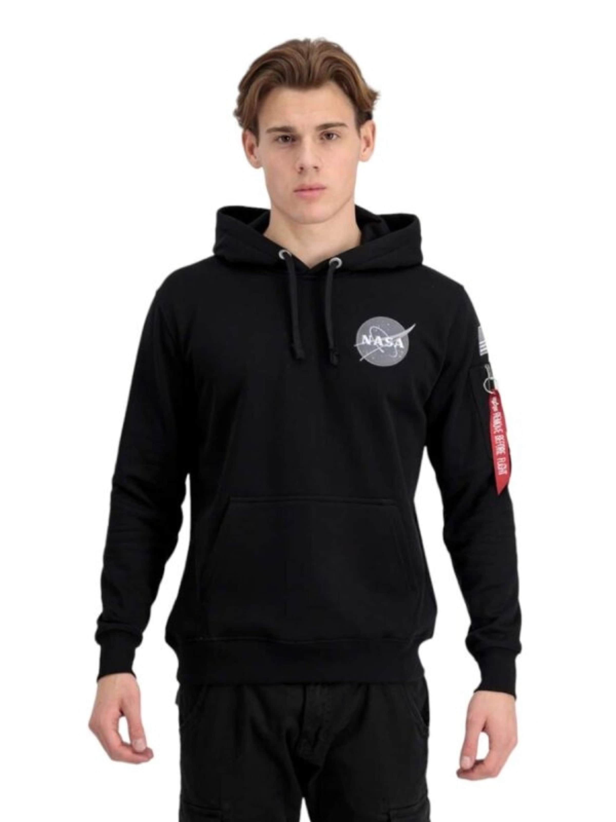 ALPHA INDUSTRIES Sweatshirt 'Space Shuttle' in Black