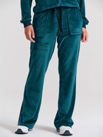 Flared Pantaloni di Funky Buddha in blu: frontale