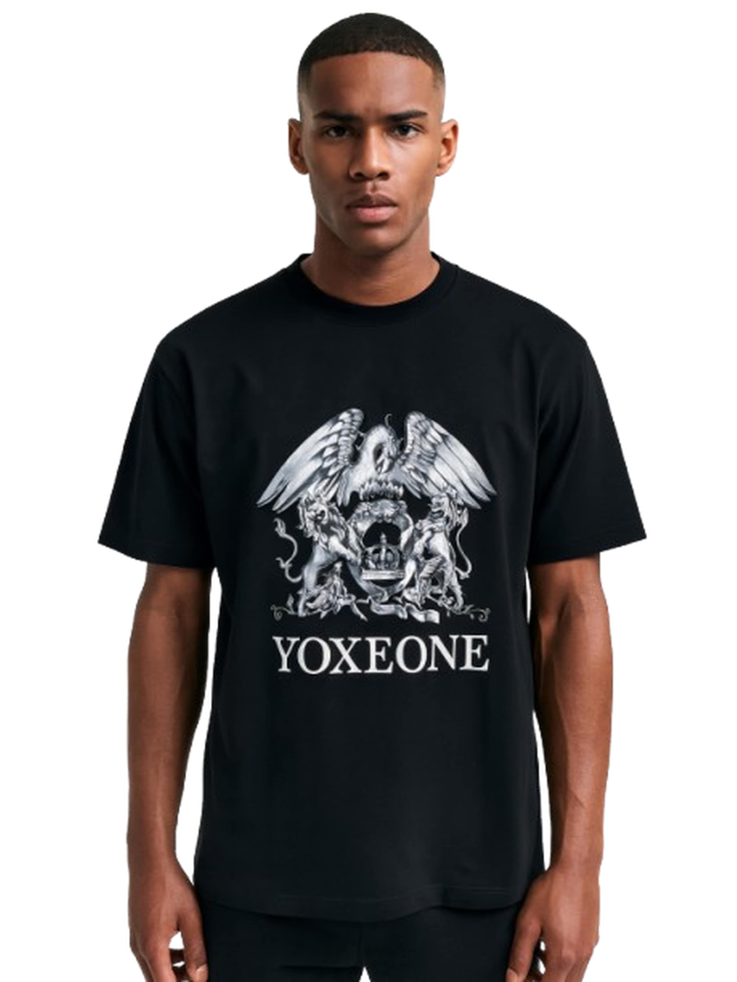 Yoxeone Shirt 'QUEEN' in Black: front