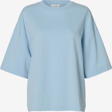 SELECTED T-Shirt in Blau: Vorderseite