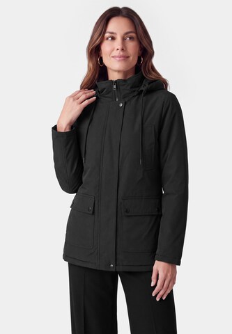 Veste mi-saison Usha en noir : devant