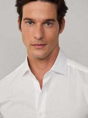 Hackett London Slim Fit Hemd 'Magic' in Weiß