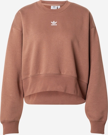 ADIDAS ORIGINALS Sweatshirt in Bruin: voorkant