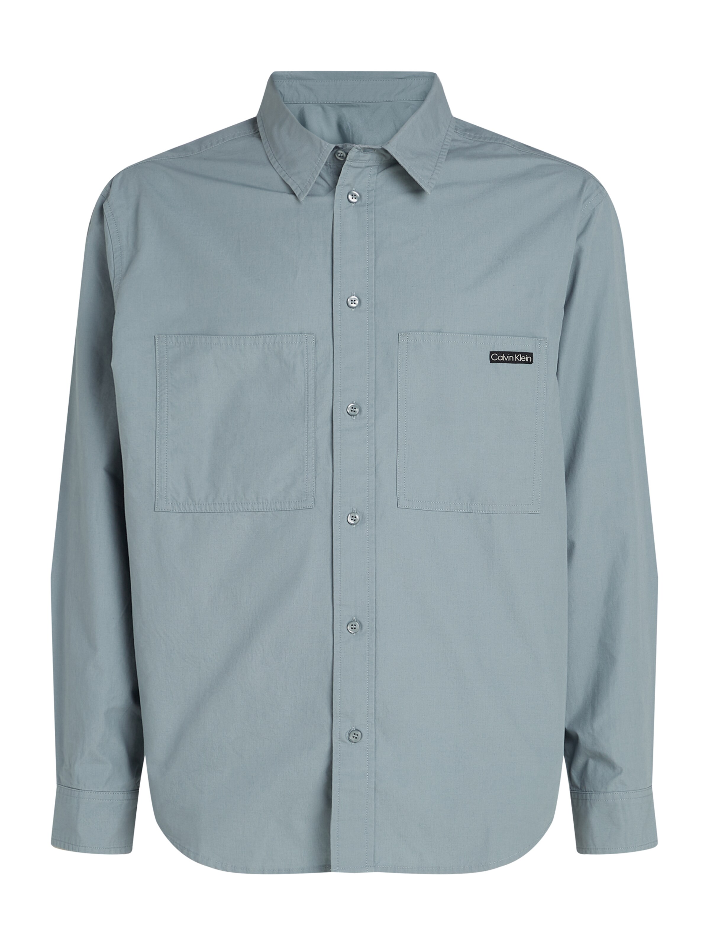 Calvin Klein Jeans Comfort fit Overhemd in Grijs: voorkant