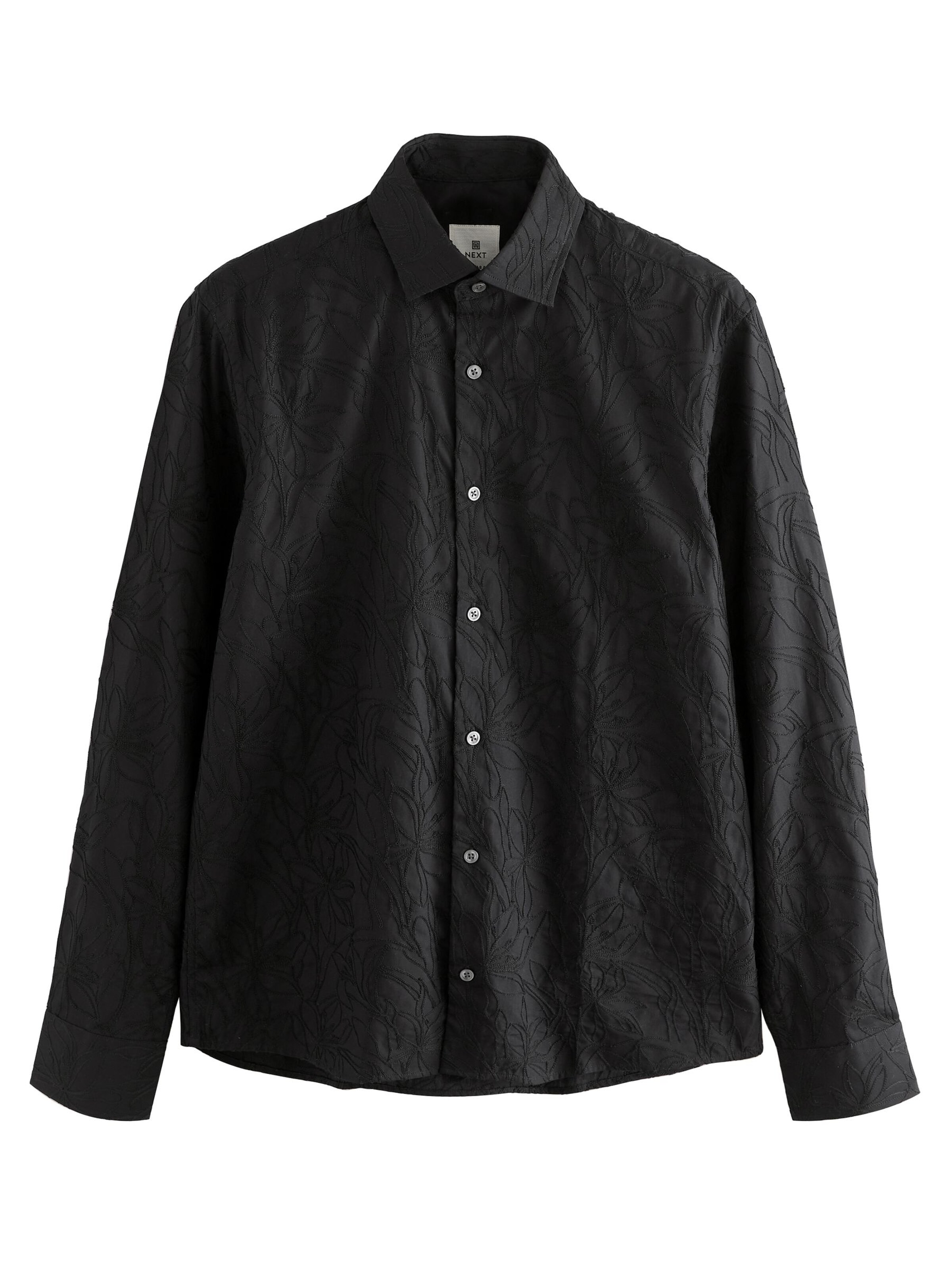 Next - Ajuste regular Camisa en negro: frente