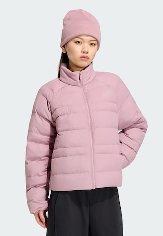 ADIDAS SPORTSWEAR Athletic Jacket 'Essentials' in Purple: front