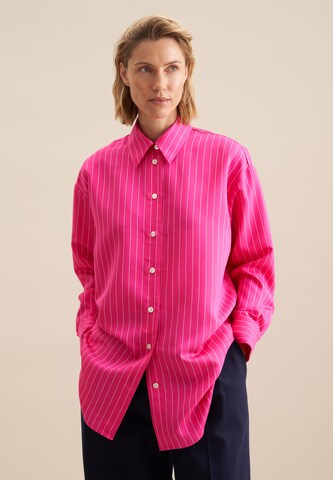 SEIDENSTICKER Blouse 'Schwarze Rose' in Roze: voorkant