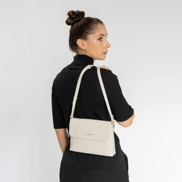 Sac à bandoulière 'Bologna Leather' Lazarotti en blanc : devant