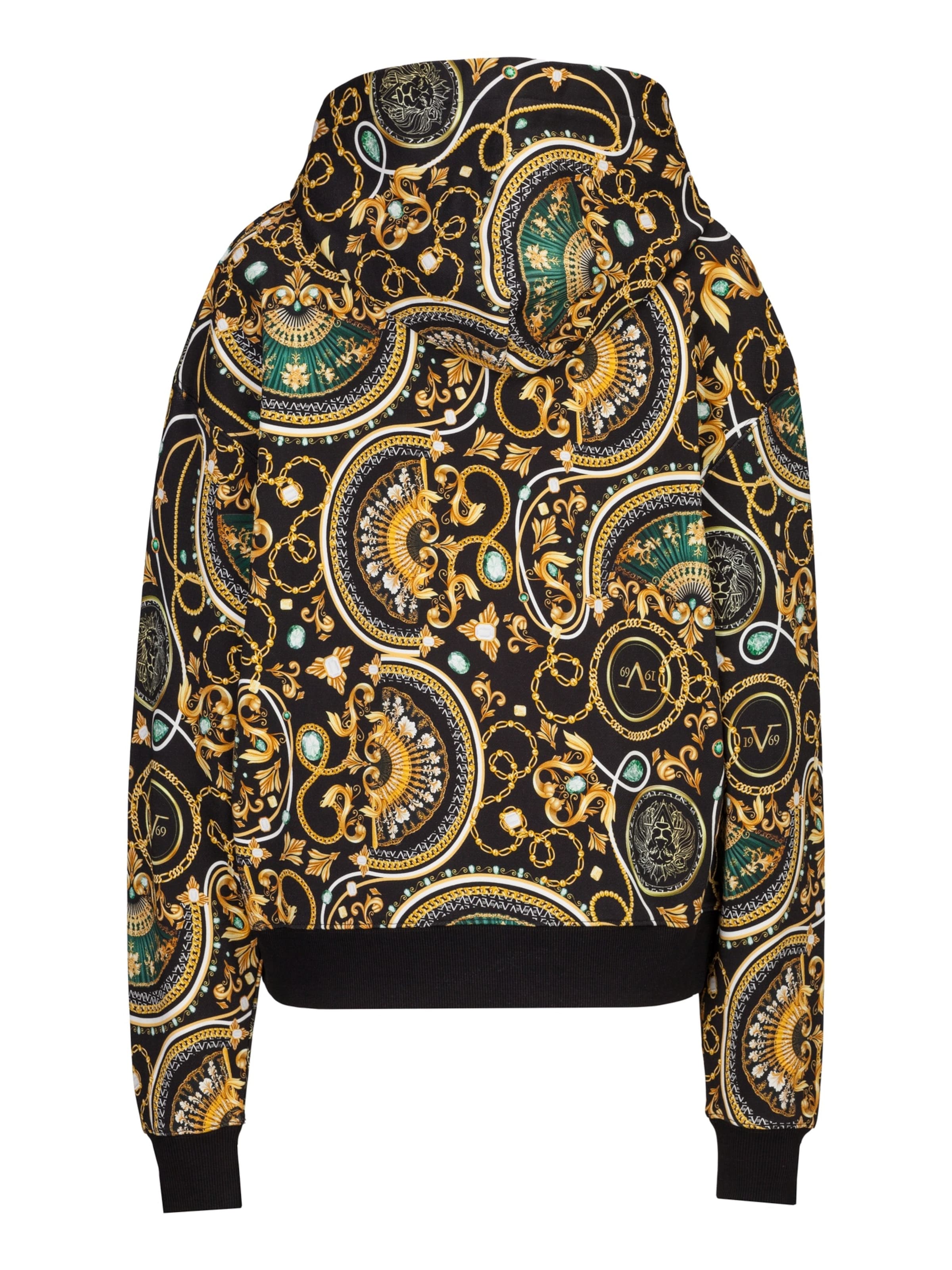 19V69 ITALIA Sweatshirt 'Kara New Baroque' in Yellow