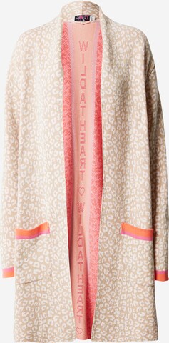 Cardigan Zwillingsherz en beige : devant