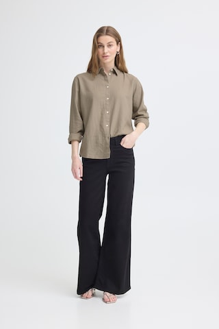 ICHI - Blusa 'LINNO' em bege