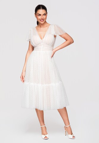 Ombre Kleid in Weiß