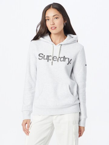 Sweat-shirt Superdry en blanc : devant