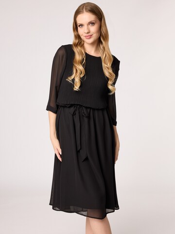 Quiosque Kleid '4VF004' in Schwarz: Vorderseite