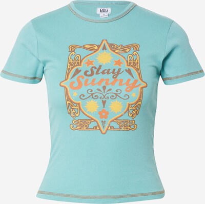 BDG Urban Outfitters Shirt 'STAY SUNNY BABY' in Light blue / Brown / Yellow / Orange, Item view