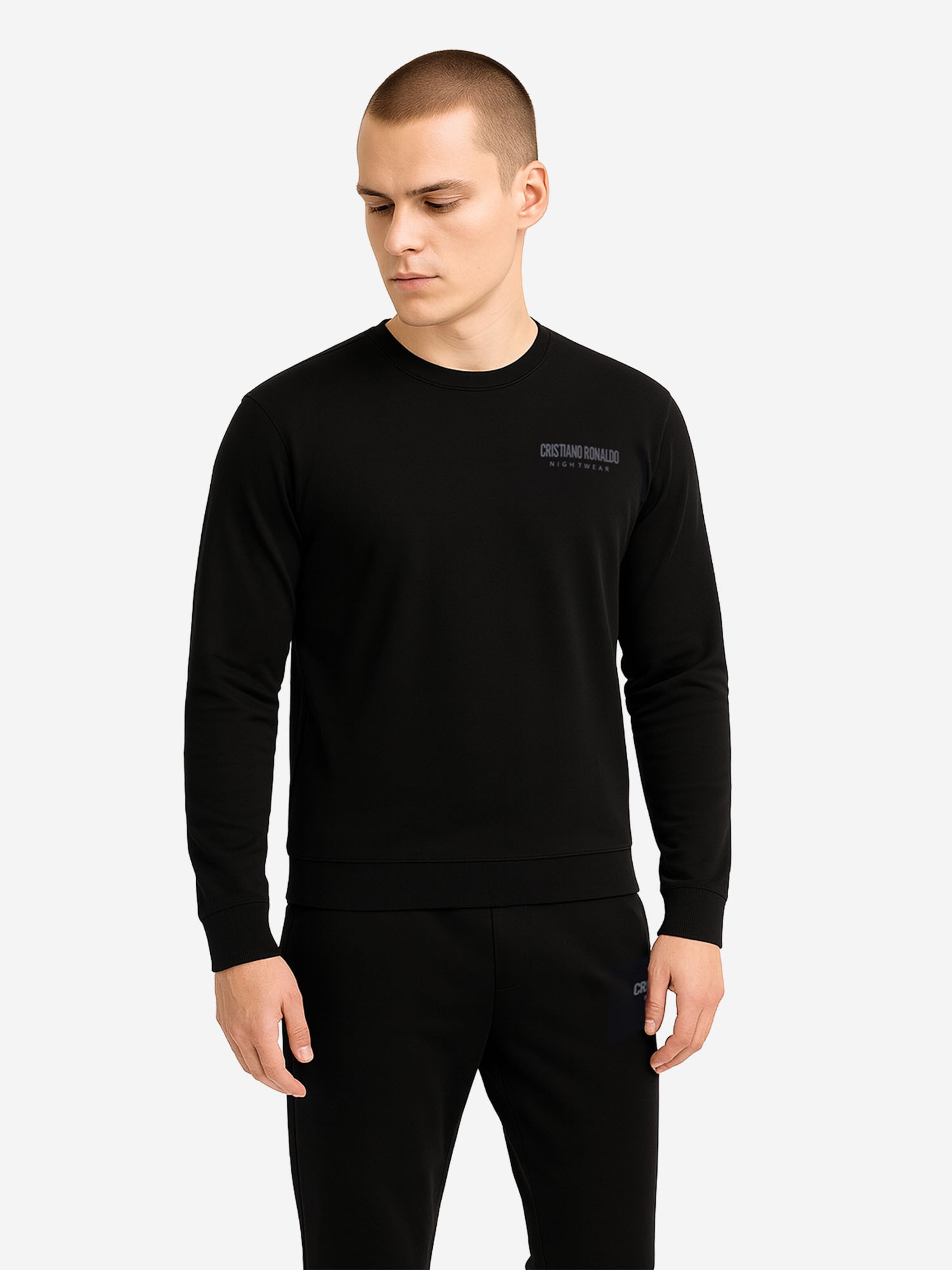 Pyjama long ' Nightwear ' CR7 - Cristiano Ronaldo en noir