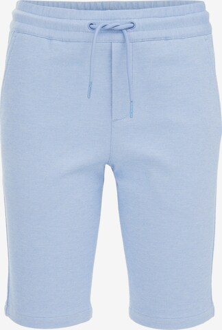 Coupe slim Pantalon WE Fashion en bleu : devant