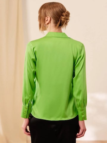 SILK & CASHMERE Shirt in Groen