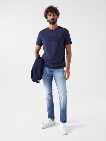 Coupe slim Jean Salsa Jeans en bleu