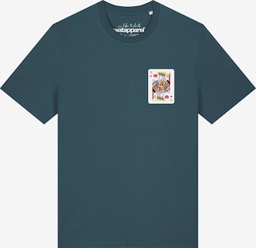 T-Shirt ' König der Herzen ' Watapparel en bleu : devant