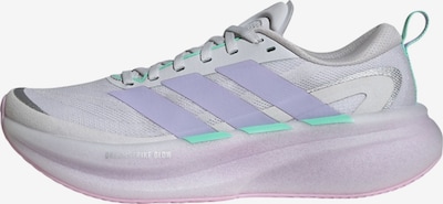 36 dydžio Bėgimo batai 'Supernova Glide' iš ADIDAS PERFORMANCE, spalva – turkio spalva / sidabro pilka / levandų spalva / pastelinė violetinė, Prekių apžvalga