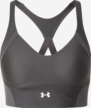 UNDER ARMOUR Bralette Sports Bra in Grey: front