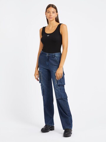 GUESS Loosefit Cargojeans 'Kori' in Blau