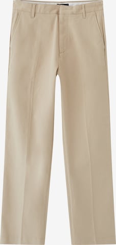 Regular Pantalon chino Pull&Bear en beige : devant