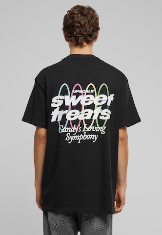 MT Upscale Shirt 'Sweet Treats' in Zwart: voorkant