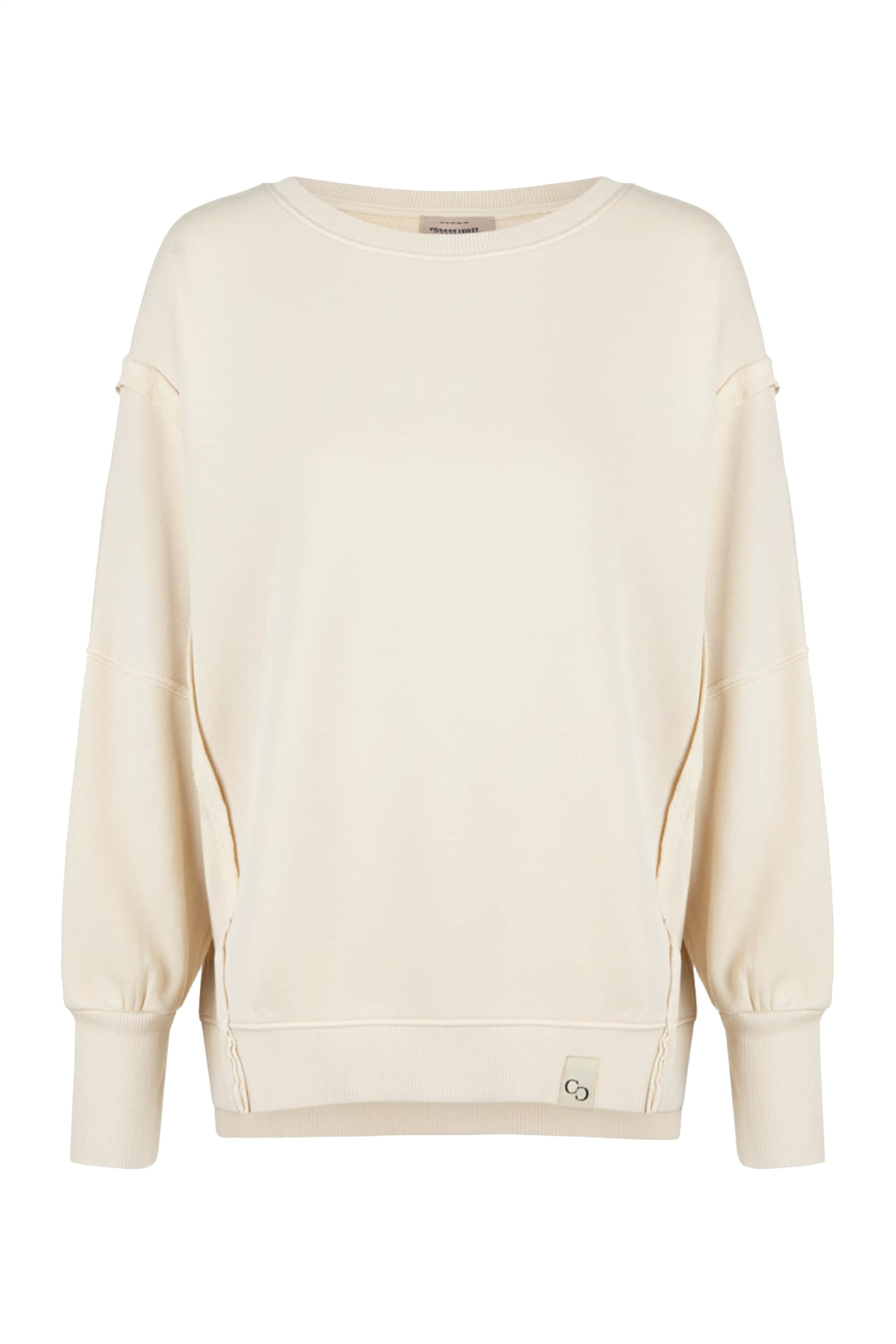 Cotton Candy Sweatshirt in White: front
