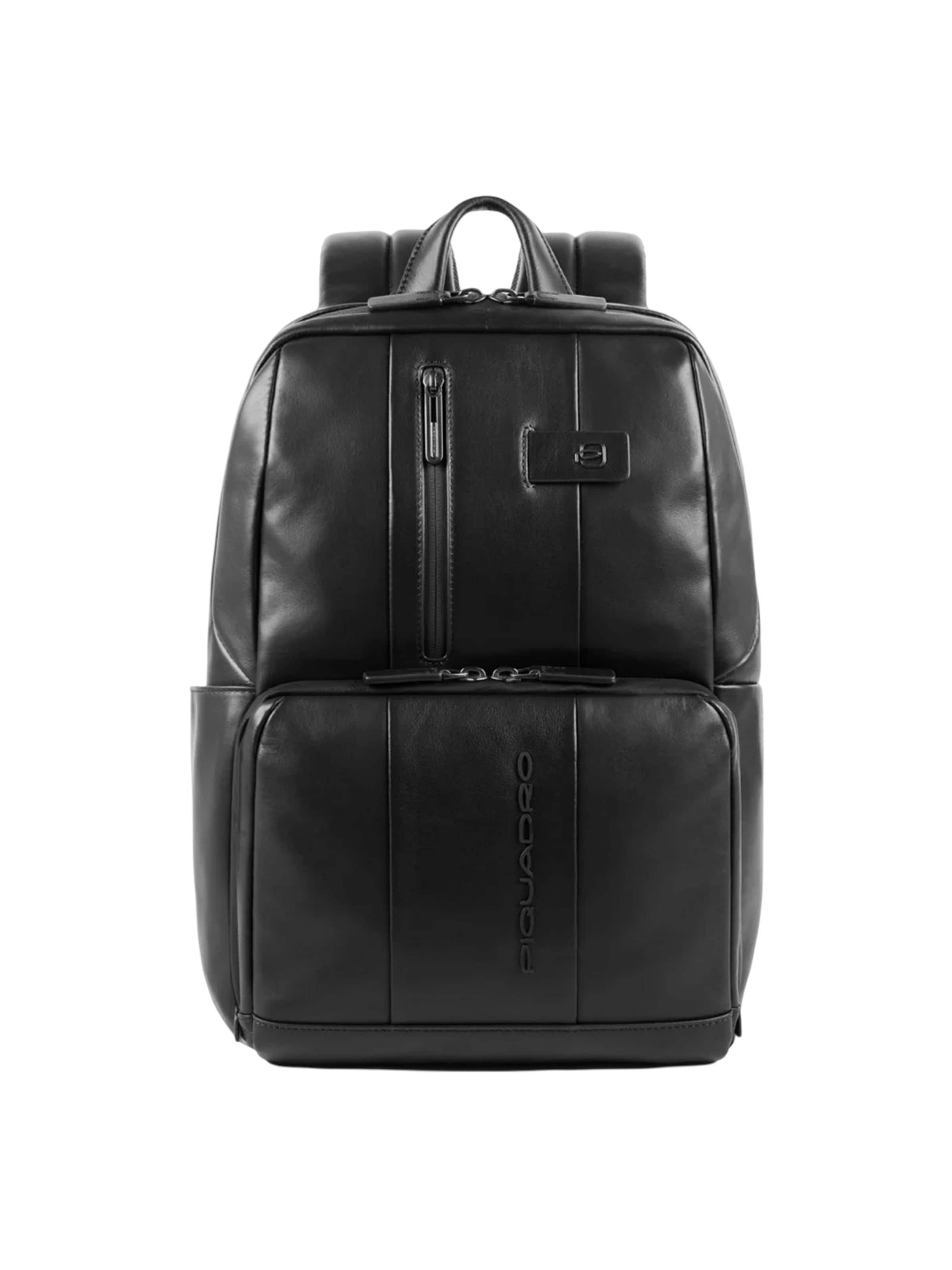Sac à dos Piquadro en noir : devant