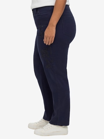 sheego by Joe Browns Regular Cargo Pants in Blue