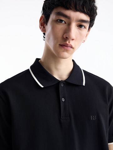 Pull&Bear Poloshirt in Schwarz