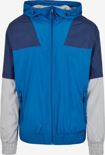 Urban Classics Between-season jacket in marine blue / Sky blue / Grey, Item view