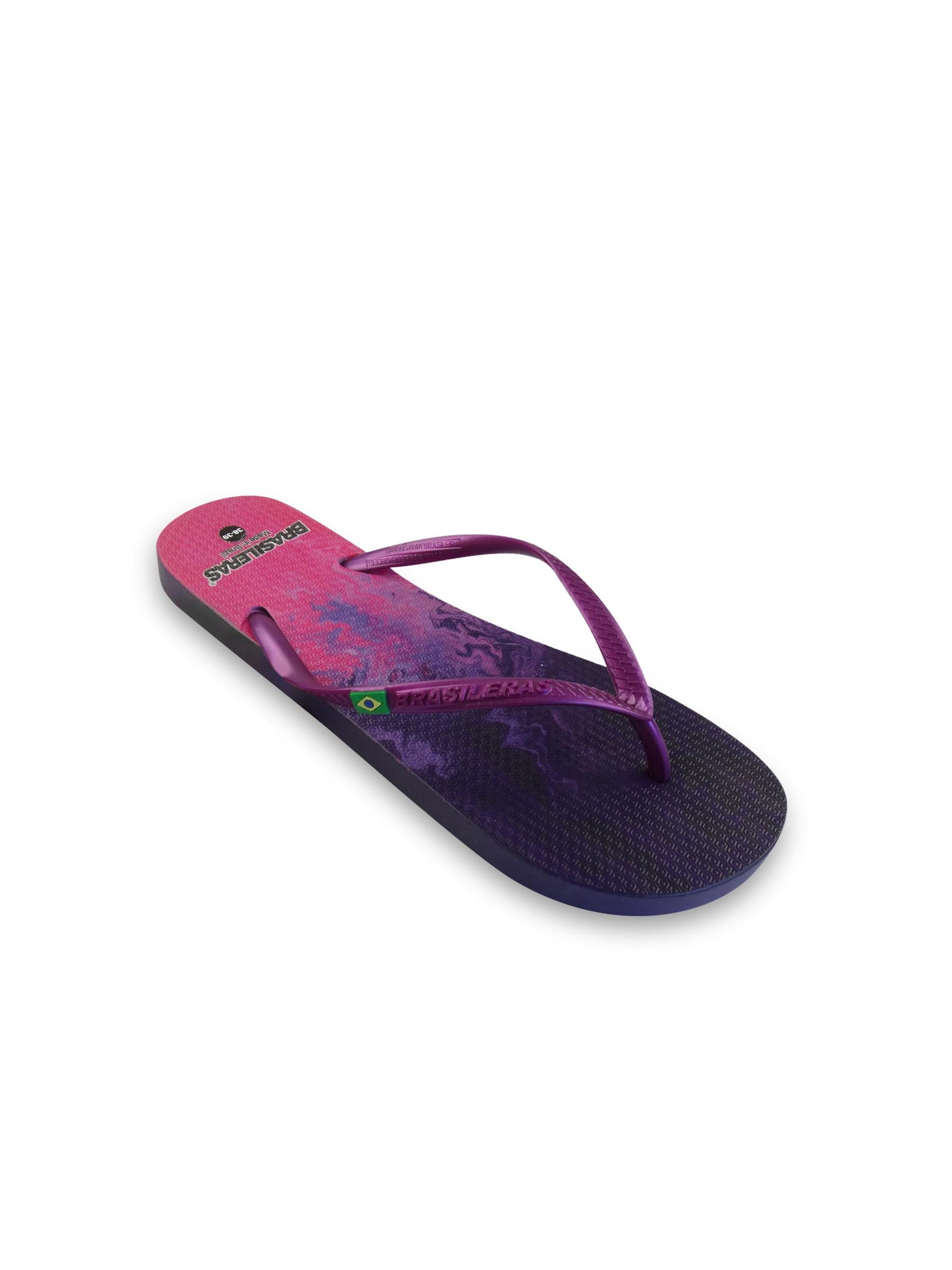 Brasileras T-Bar Sandals 'Cosmic' in Purple