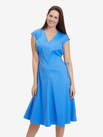 Vera Mont Summer Dress in Blue: front