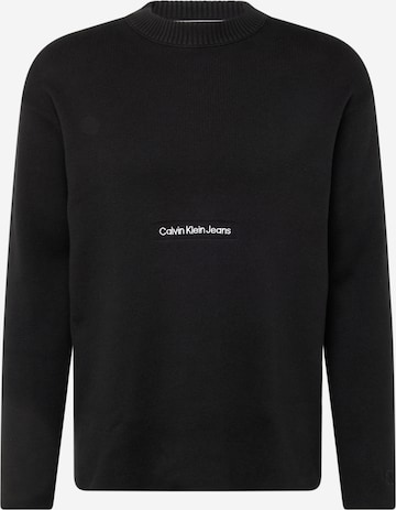 Calvin Klein Jeans Sweter w kolorze czarny: przód