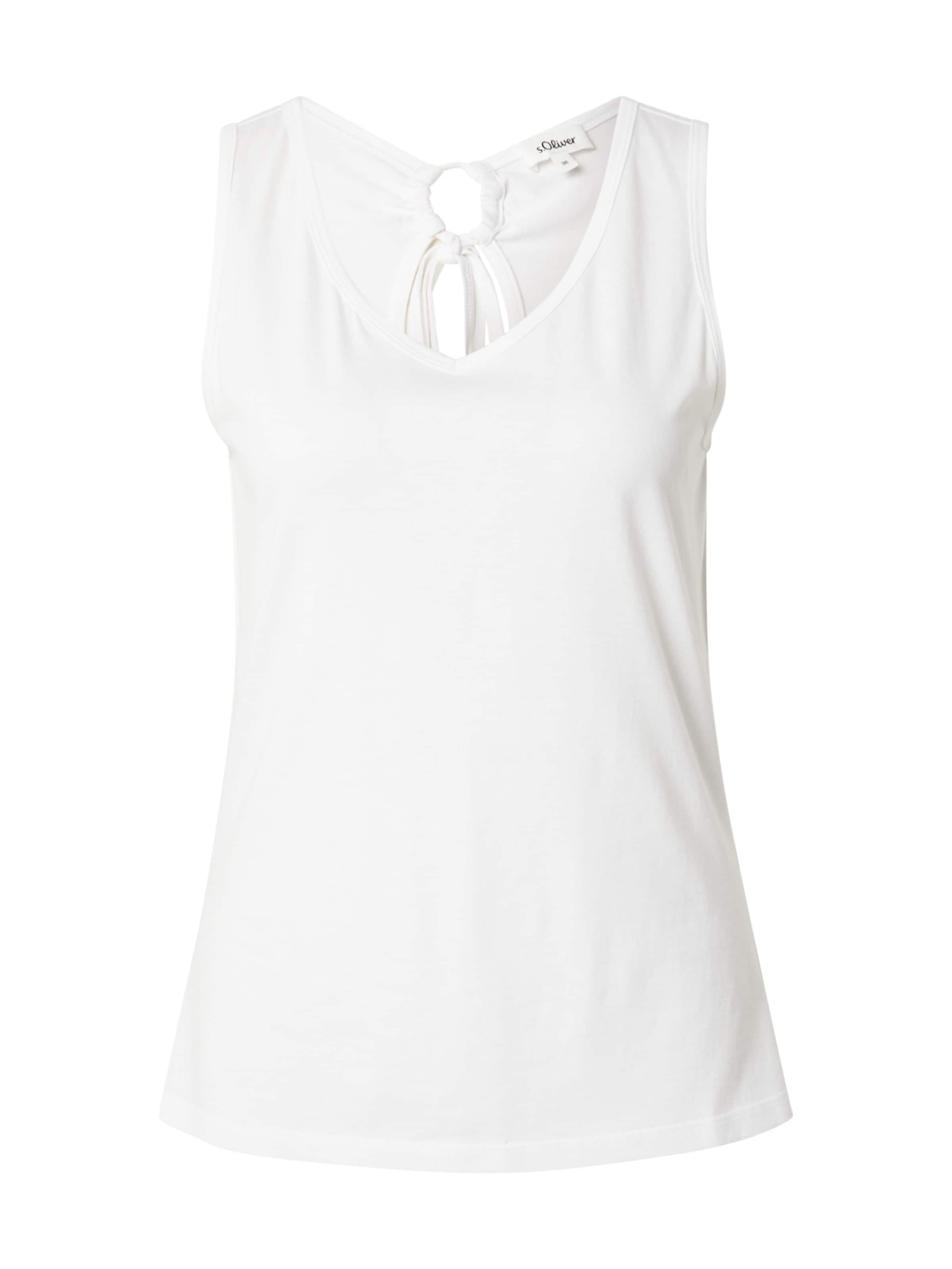 s.Oliver Top – bílá: přední strana